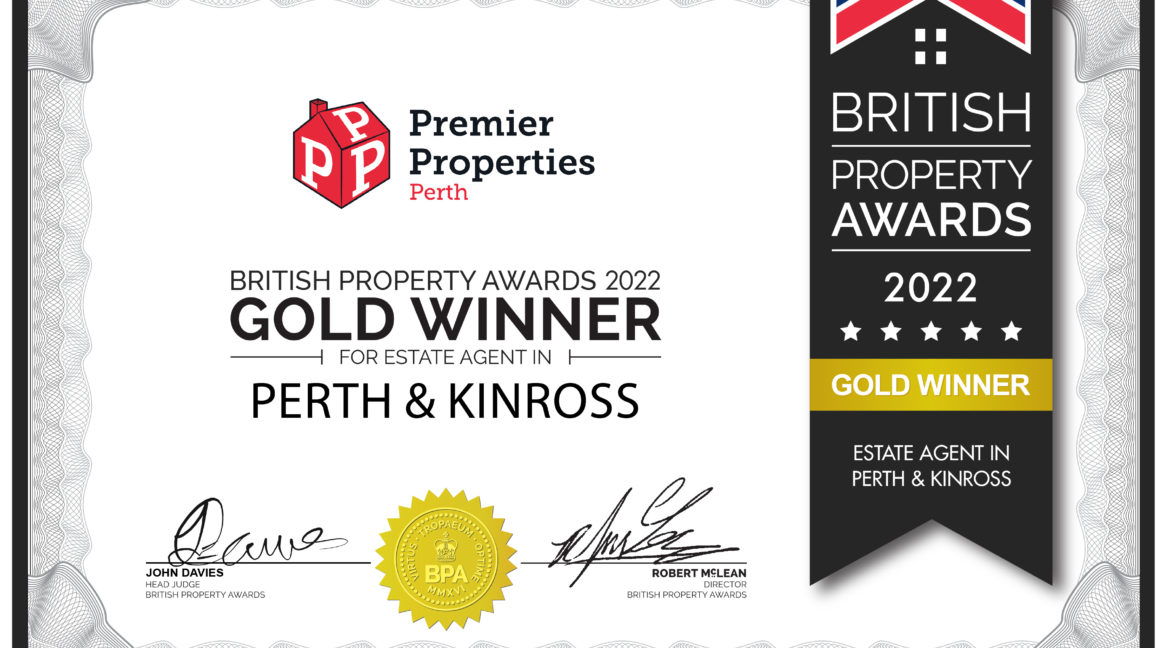 Premier Properties Perth named Best Estate Agency in Perth & Kinross 2022