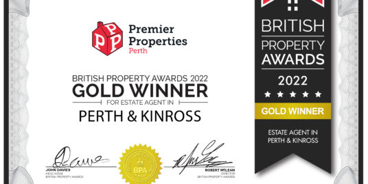 Premier Properties Perth named Best Estate Agency in Perth & Kinross 2022