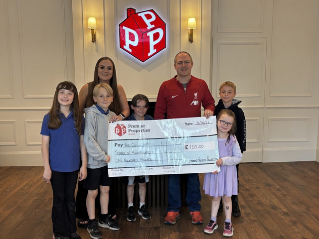 Premier Properties Auchterarder Donation to Community School of Auchterarder Parent Council